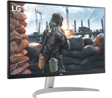 LG 27UP600-W Zilver, Zwart