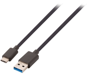 ValueLine USB 3.0 kabel C male - A male 1 m zwart