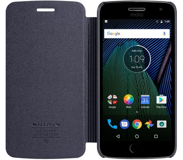 Nillkin New Sparkle Book Case voor Motorola Moto G5 Plus - Zwart Zwart