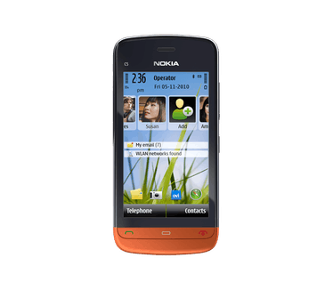 Nokia C5-03 Zwart Oranje