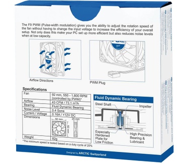Arctic F9 PWM - PWM Case Fan