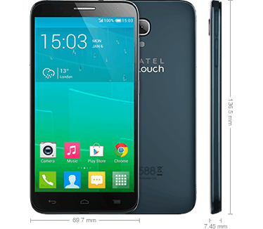 Alcatel One Touch Idol 2s Zwart