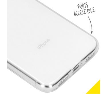 Accezz Clear Backcover iPhone Xs / X - Transparant (iPhone Xs, iPhone X) Transparant