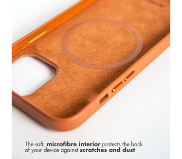 Accezz Leather Backcover met MagSafe iPhone 12 Pro Max - Bruin (iPhone 12 Pro Max) Bruin