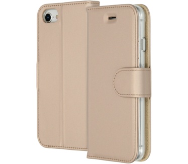 Accezz Wallet Softcase Bookcase iPhone SE (2022 / 2020) / 8 / 7 / 6(s) (iPhone SE (2022), iPhone SE (2020), iPhone 8, iPho) Goud
