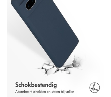 Accezz Liquid Silicone Backcover Google Pixel 7 - Donkerblauw