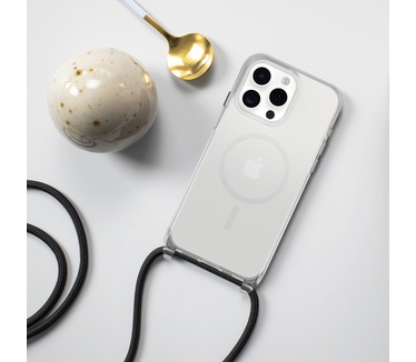 Otterbox React Series Necklace MagSafe voor iPhone 15 Pro Max, Clear