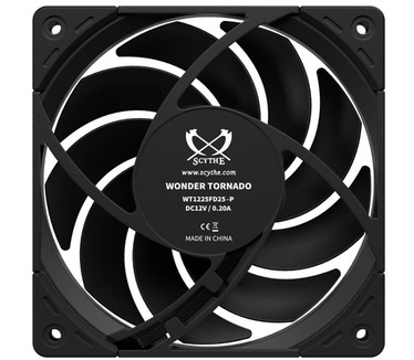 Scythe Wonder Tornado, max. 2500rpm, Zwart, per stuk, 120mm