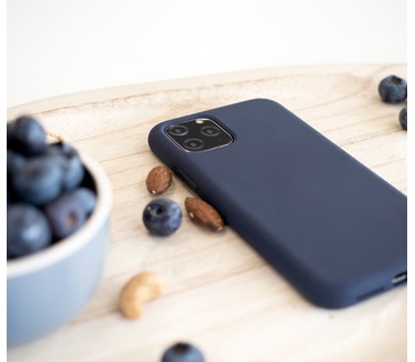 Mobiparts Silicone Cover Apple iPhone 12 Mini Blueberry Blue