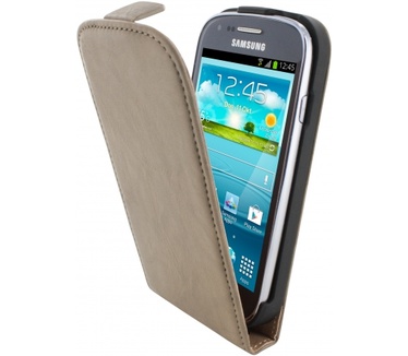 Mobiparts Mobiparts Vintage Flip Case Samsung Galaxy S3 Mini Creme