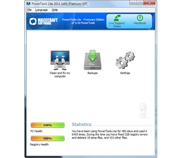 PowerTools Lite 2011 screenshot (481 pix)