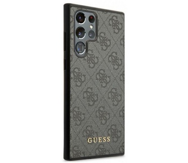 Guess 4G Back Case - Samsung Galaxy S22 Ultra (S908) - Grijs Grijs