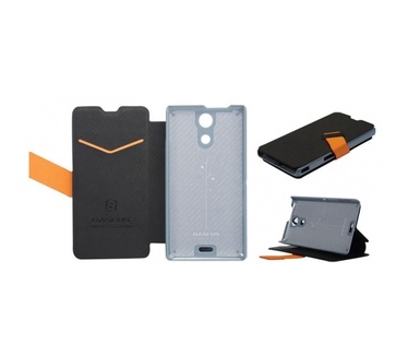 Baseus Wallet Case met stand Sony Xperia ZR (black/orange)