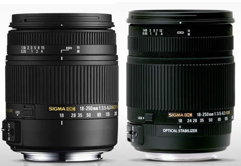 Sigma 18-250mm nieuw versus oud