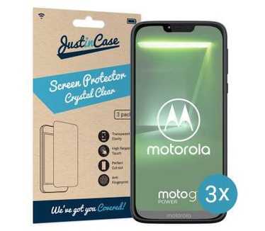 Just in Case Motorola Moto G7 Power Screenprotector - 3 stuks - Transparant