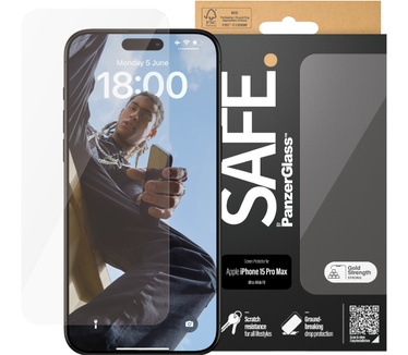 PanzerGlass SAFE. Screen Protector iPhone 2023 6.7 Pro Max Ultra-Wide Fit