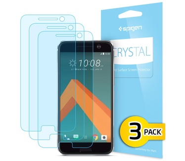 Spigen Crystal HTC 10 Screenprotector - H09FL20271 - 3-pack