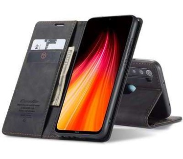 Caseme Xiaomi Redmi Note 8 Retro Wallet Case - Zwart