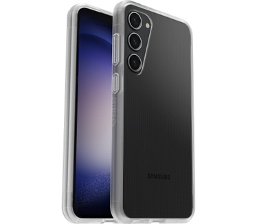 Otterbox OtterBox React-hoesje voor Galaxy S23+ , schokbestendig, valbestendig, ultradun, beschermende, getest volgens militaire standaard, Antimicrobieel, Clear, Geen retailverpakking