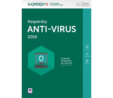 Kaspersky Lab Anti-Virus 2016 Benelux 1 gebruiker 1 jaar DVD