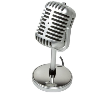 LogiLink microfoon im Retro Style m. voet 3,5mm Stereo (HS0036)