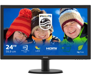 Philips V-line 243V5QHSBA/01 Zwart