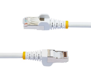 Startech.com 7.5m CAT6a Ethernet Kabel, Wit, Low Smoke Zero Halogen (LSZH), 10GbE 500MHz 100W PoE++ Snagless RJ-45 S/FTP Netwerk Patch Kabel met Trekontlasting, Fluke Tested/ETL