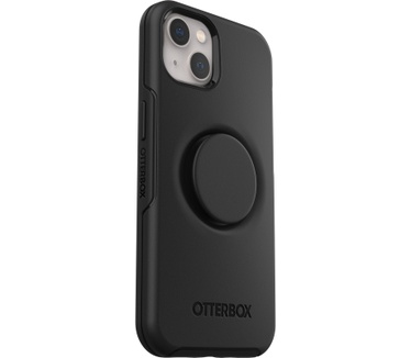 Otterbox OtterBox Otter+Pop Case voor iPhone 13, Schokbestendig, Valbestendig, Beschermhoes met PopSockets PopGrip, 3x getest volgens militaire standaard, Antimicrobieel, Zwart