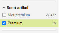 Filter premium desktop