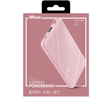 Trust Primo Ultra-thin Powerbank 5.000 mAh Roze