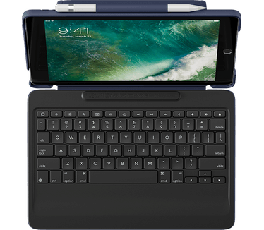 Logitech Slim Combo voor 12,9", Qwerty Blauw