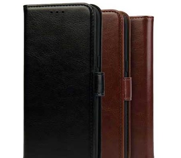 Rosso Element Apple iPhone 5/5S/SE Hoesje Book Case / Wallet Cover (iPhone 5 / 5S / SE) Zwart
