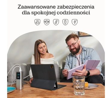 Green Cell GC PBGC25UD - Powerbank PBGC25UD, 25200 mAh, 140 W, 1x USB-A, 2x USB-C