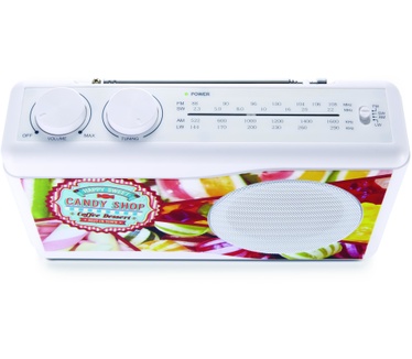 Bigben Interactive Draagbare radio met FM, MW, LW en SW ontvangst - snoep