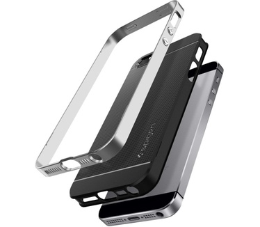 Spigen Neo Hybrid Apple iPhone SE Case - 041CS20185 - Satin Silver