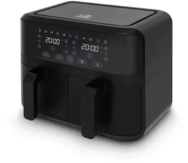 Fritel Fritel Snacktastic 8180 duo - Airfryer 2x4,5l + 2x1350g + 1700W - zwart