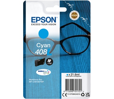 Epson Singlepack Cyan 408L DURABrite Ultra Ink