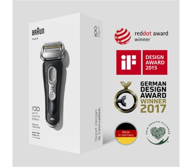 Braun Series 9 Elektrisch Scheerapparaat, Design Editie met Reisetui - Zwart