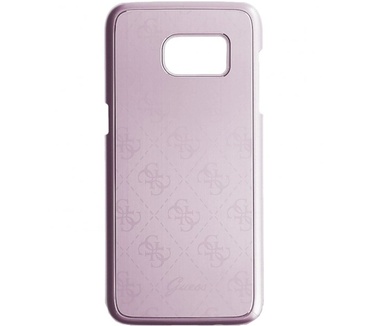 Guess 4G Aluminium Hard Case voor Samsung Galaxy S7 Edge - Roségoud Rosé Goud
