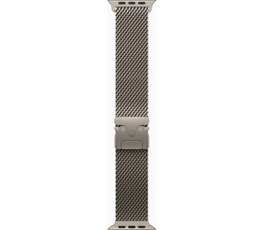 Apple Watch Ultra 3, Milanees bandje L, Titanium (Titanium)
