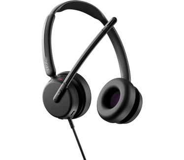 Sennheiser Tweezijdige headset, USB-C (Zwart)