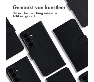 Accezz Wallet Softcase Bookcase voor de Samsung Galaxy S26 FE - Zwart