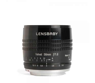 Lensbaby Velvet 56 (Pentax K) Zwart