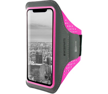 Mobiparts Comfort Fit Sport Armband Apple iPhone XR Neon Pink