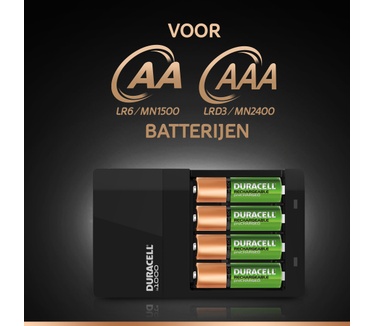 Duracell 4 uur batterijlader, 1 tel