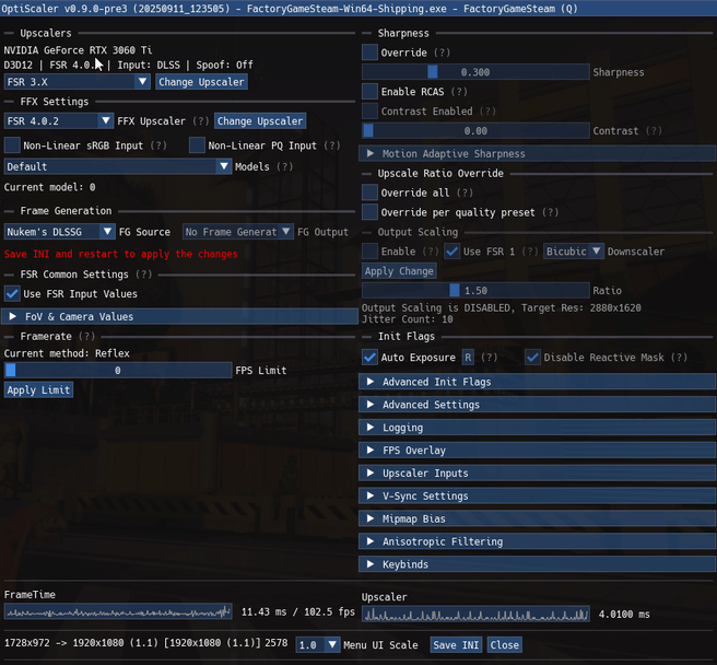 FSR 4 op RTX 3060 TI