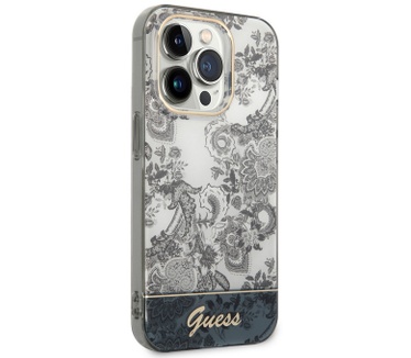 Guess Toile de Jouy Back Case - iPhone 14 Pro Max (6.7") - Grijs Grijs