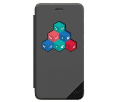 Wiko Lenny 3 WiCUBE Smart Folio Cover - Dark Grey