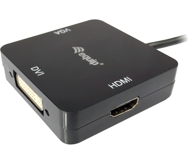 Equip Mini DisplayPort to VGA / HDMI / DVI Adapter