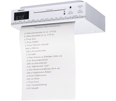 Medion LIFE ® E66281 Onderbouw radio (Wit)